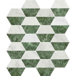 Marmi Hex Decor Bianco Verde
