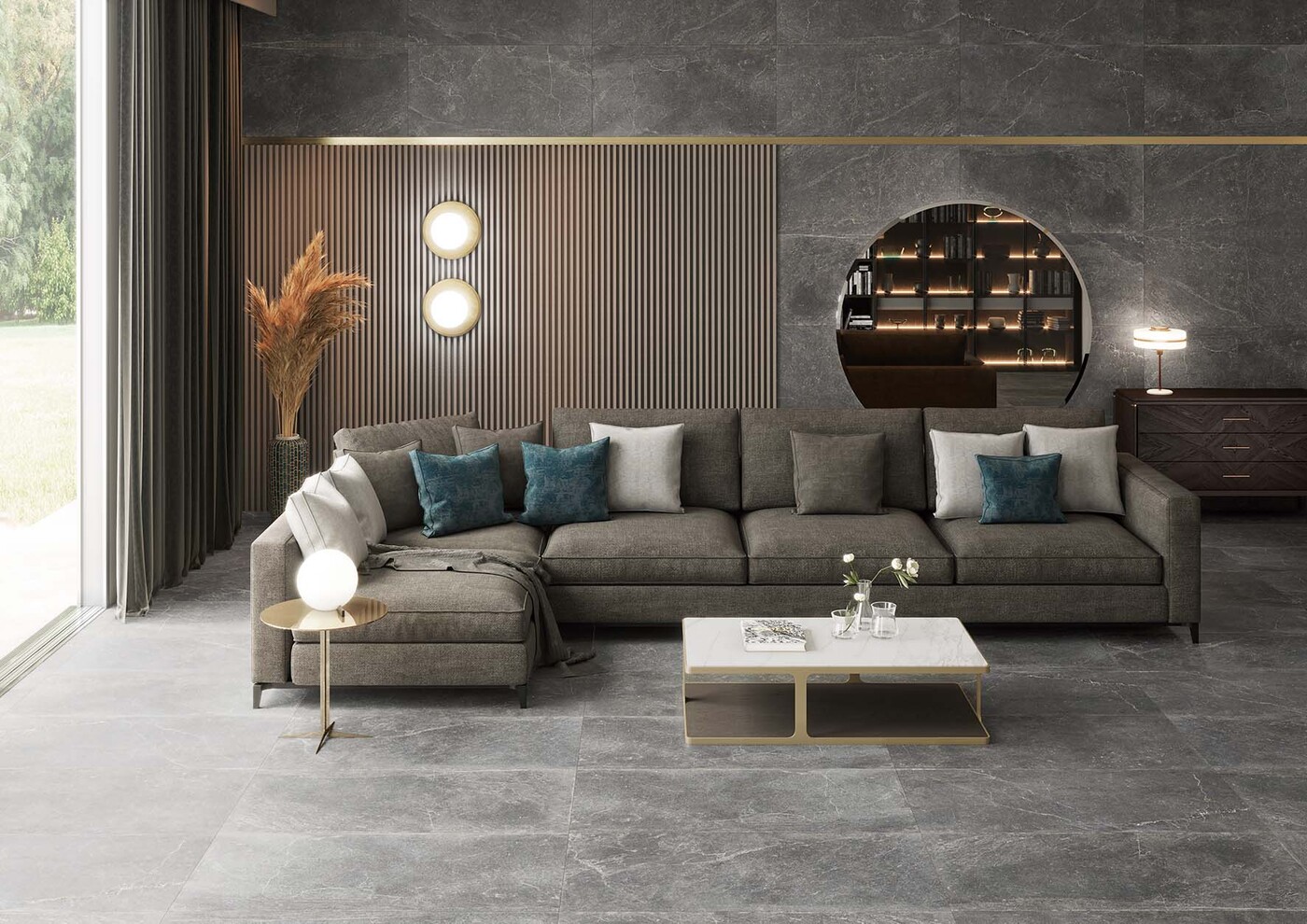 Bleuemix Black 60x120 - Keraben - Salones Bleuemix Black 60x120 - Emisan Azulejos