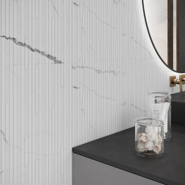 Statuario Concept White Vecchio 40×120 - Emisan Azulejos