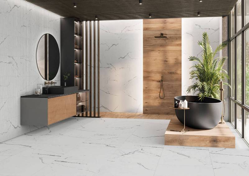 Portobello Fresno 60x120 - Keraben - Ambiente Portobello Fresno 60x120 - Emisan Azulejos
