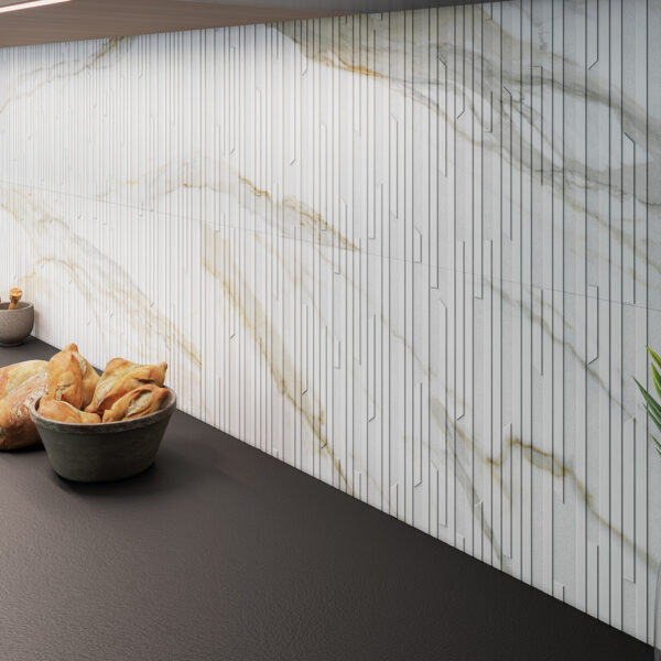Revestimento Calacatta Concept Gold 60x120 - Emisan Azulejos