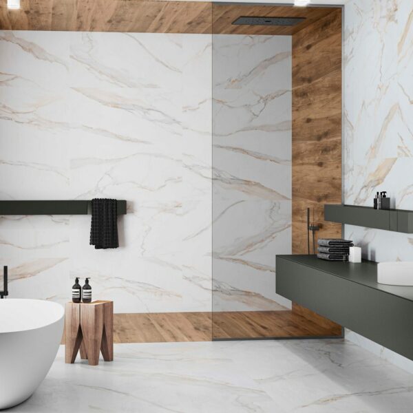 Revestimento Calacatta Gold 40x120 - Emisan Azulejos