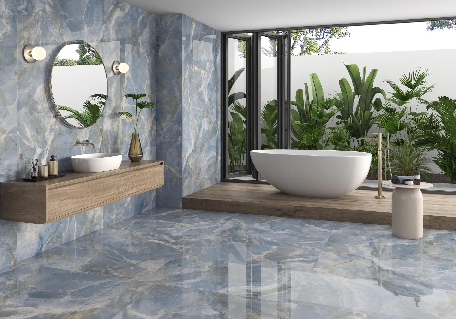 Lux Noor Berry 60X120 - Pamesa - Ambiente Revestimento Lux Noor Berry 60x120 - Emisan Azulejos
