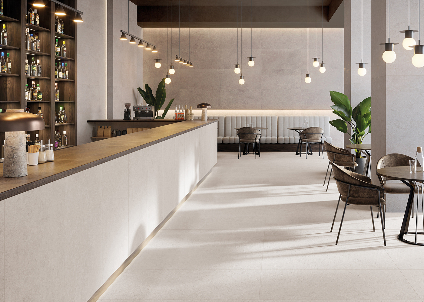 Verse Cream 60X120 - Keraben - Ambiente Revestimento e pavimento Verse Cream 60x120 - Emisan Azulejos