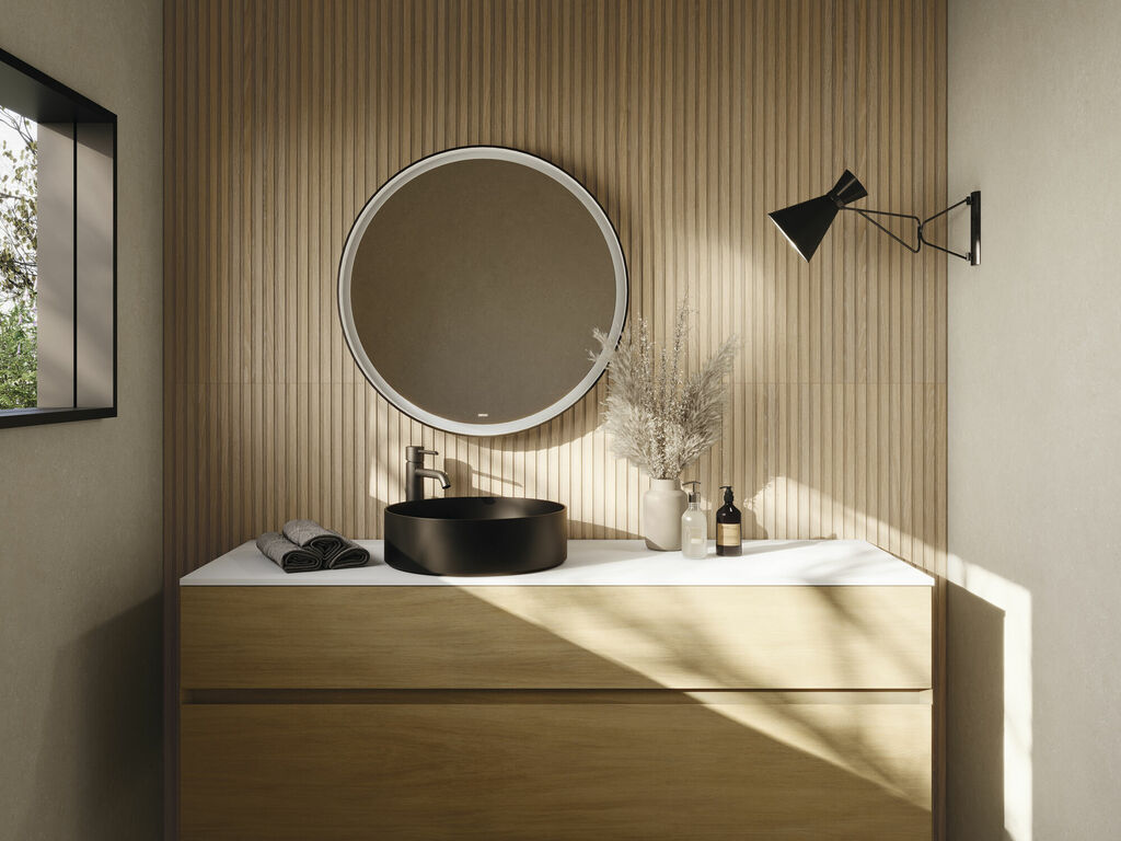 Linier Oak 60x120 - Cifre - Ambiente Linier Oak 60x120 - Emisan Azulejos Portugal