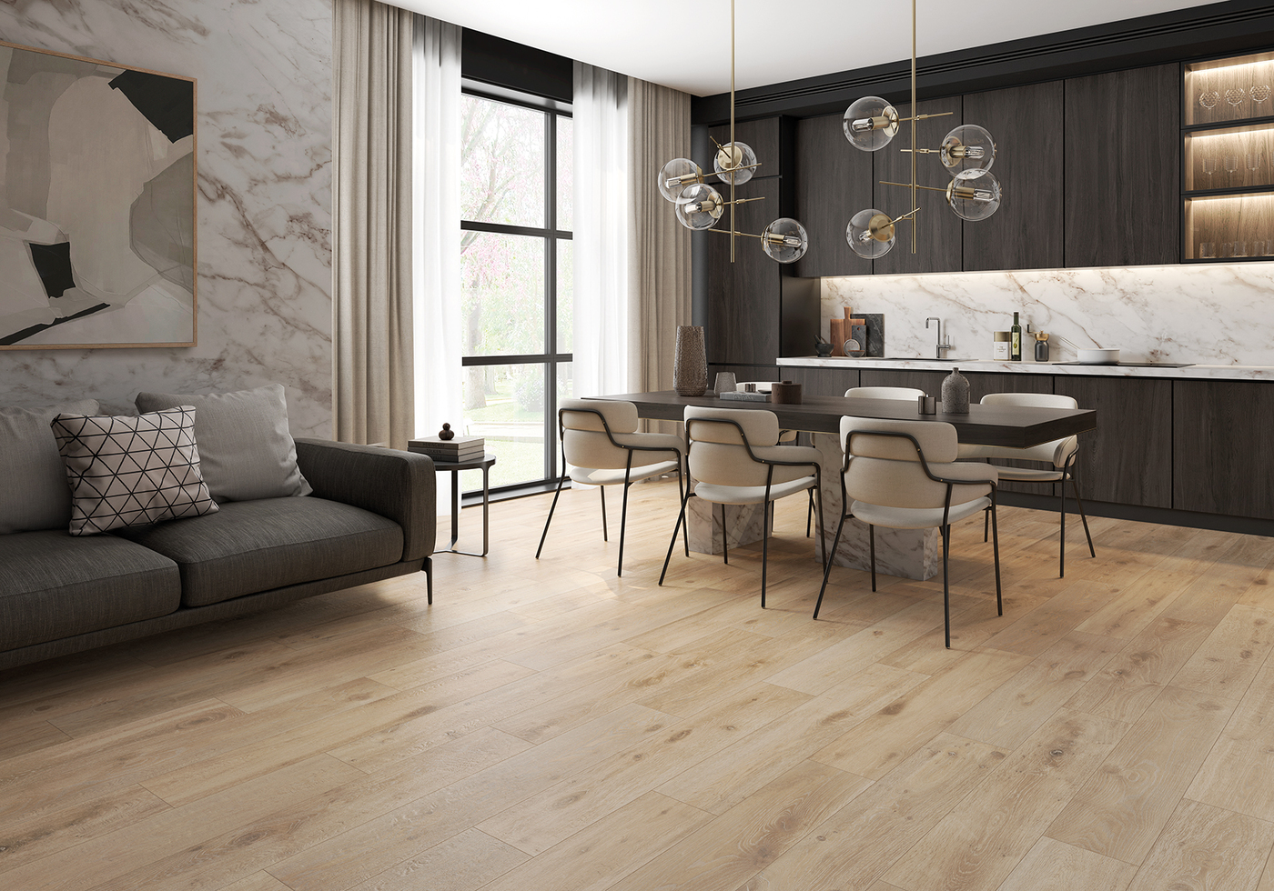 Naturwood Malt 20x120 - Keraben - Ambiente Pavimento Naturwood Malt 20x120 - Emisan Azulejos