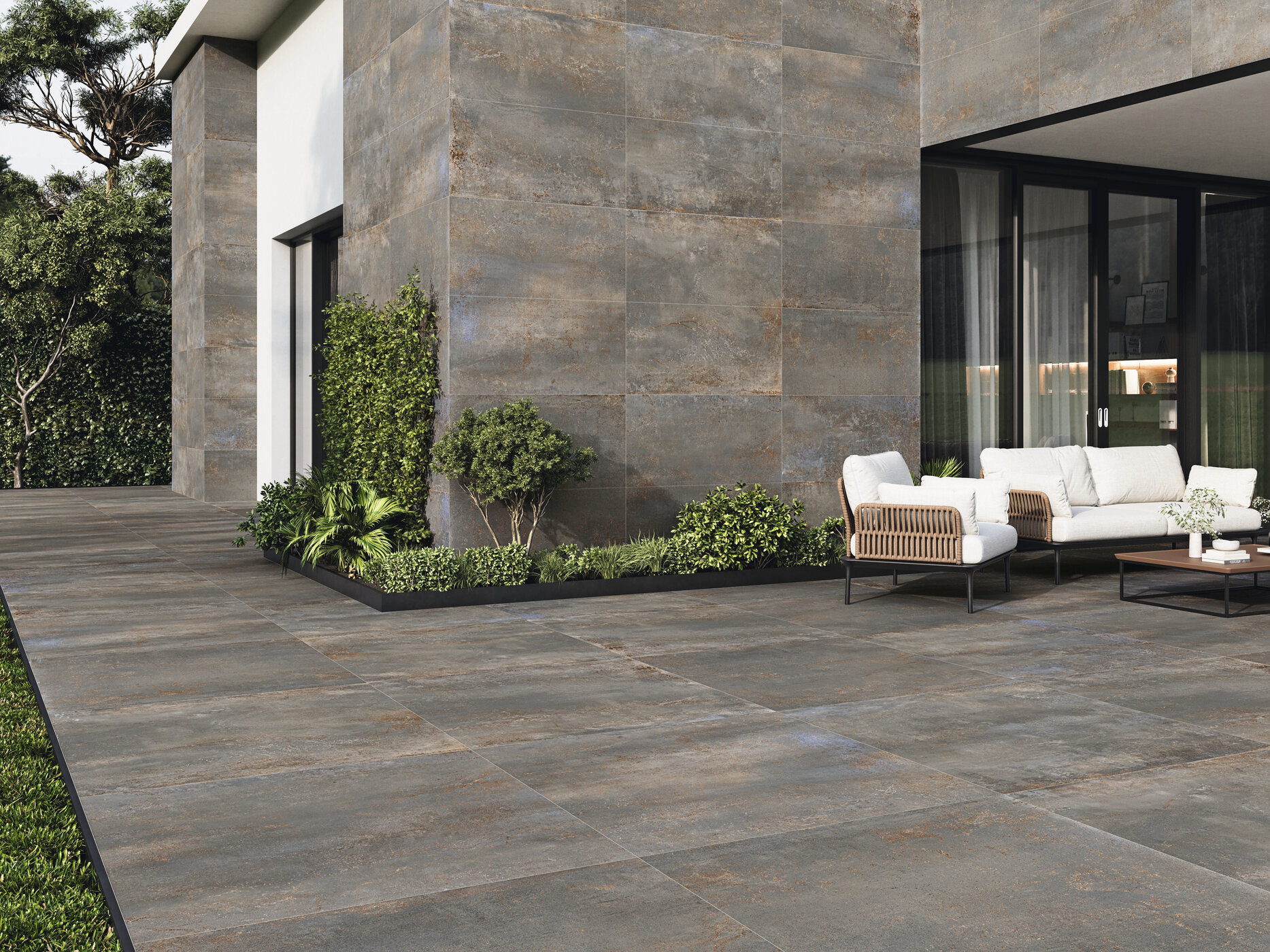 Rhodium Steel 120x120 - Benadresa - Ambiente Rhodium Steel 120x120 - Emisan Azulejos