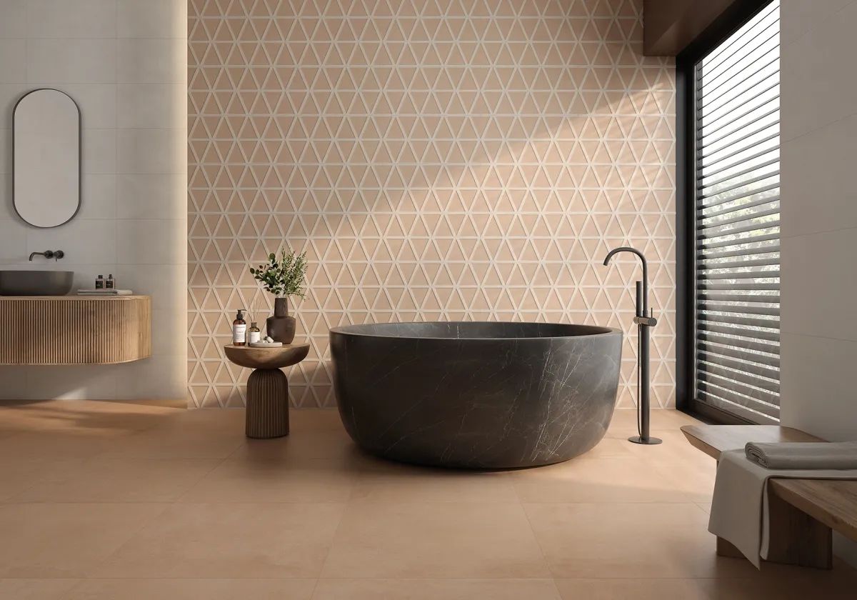 Terracota Concept Barro 30x60 - Keraben - Banheiros Terracota Concept Barro 30x60